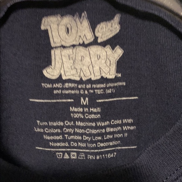 Tom and Jerry Kids Navy Blue Shirt - Picture 3 of 5